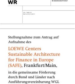 LOEWE Centers Sustainable Architecture for Finance in Europe (SAFE), Frankfurt/Main, Stellungnahme zum Antrag auf Aufnahme des - Wissenschaftsrat
