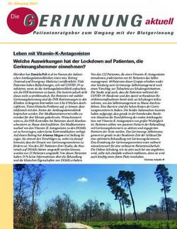 Leben mit Vitamin-K-Antagonisten Welche Auswirkungen hat der Lockdown auf Patienten, die Gerinnungshemmer einnehmen? - CoaguChek