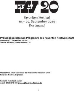 Pressegespräch zum Programm des Favoriten Festivals 2020