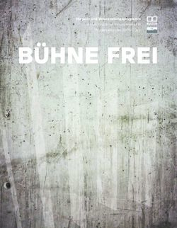 BÜHNE FREI Magazin und Veranstaltungsprogramm Anton Bruckner Privatuniversität Wintersemester 2020/2021