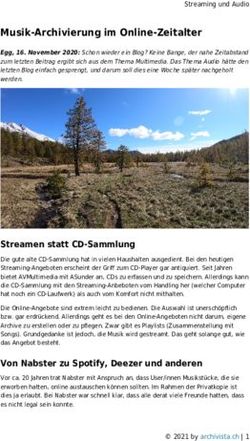 Musik-Archivierung im Online-Zeitalter - Archivista