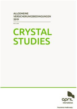 CRYSTAL STUDIES ALLGEMEINE VERSICHERUNGSBEDINGUNGEN 2019 - allgemeine ...