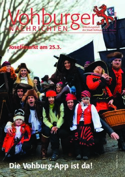 Vohburger - Die Vohburg-App ist da! - Josefimarkt am 25.3 - Stadt Vohburg