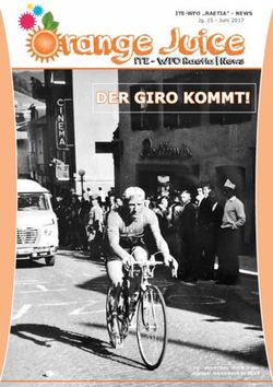 DER GIRO KOMMT! ITE-WFO "RAETIA" - NEWS - JG. 15 - JUNI 2017 - ITE RAETIA