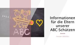 Informationen für die Eltern unserer ABC-Schützen - Schuljahr 2020/2021 - Schule ...