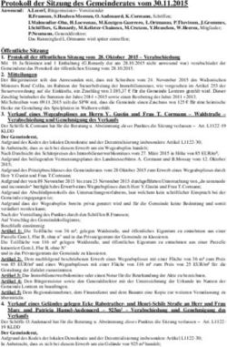 Protokoll der Sitzung des Gemeinderates vom 30.11.2015