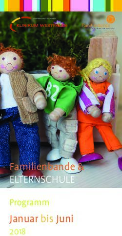 Familienbande & ELTERNSCHULE - Programm