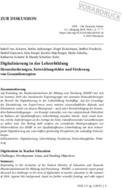 ZUR DISKUSSION - Die Deutsche Schule