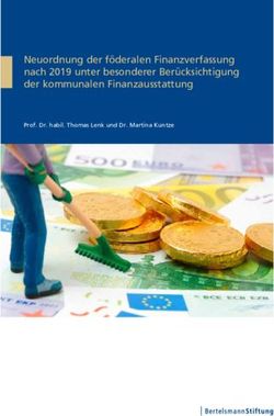 Neuordnung der f&ouml;deralen Finanzverfassung nach 2019 unter besonderer Ber&uuml;cksichtigung der kommunalen Finanzausstattung - Prof. Dr. habil. Thomas ...