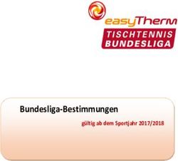 Bundesliga-Bestimmungen - g&uuml;ltig ab dem Sportjahr 2017/2018 - Tischtennis Bundesliga