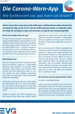 Die Corona-Warn-App Wie funktioniert sie, was kann sie leisten? - EVG