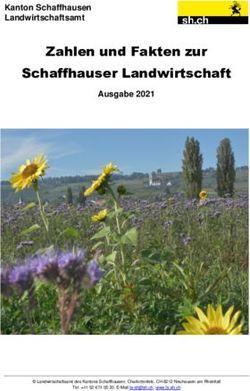 Zahlen und Fakten zur Schaffhauser Landwirtschaft - Kanton Schaffhausen Landwirtschaftsamt