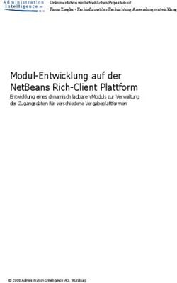 Modul-Entwicklung auf der NetBeans Rich-Client Plattform