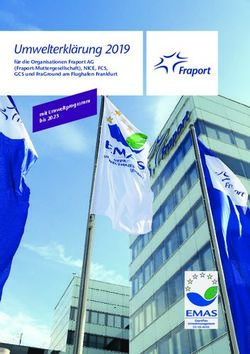 Umwelterkl&auml;rung 2019 mit Umwelt programm bis 2023 - f&uuml;r die Organisationen Fraport AG (Fraport-Muttergesellschaft), NICE, FCS, GCS und FraGround ...