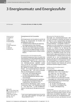 3 Energieumsatz und Energiezufuhr - Palliativ Portal