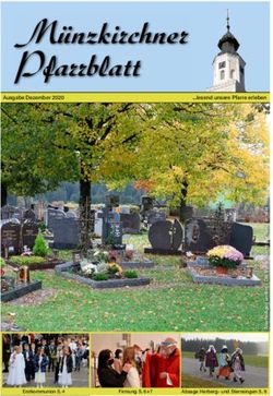 M&uuml;nzkirchner Pfarrblatt - Ausgabe Dezember 2020 - Di&ouml;zese Linz