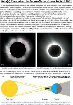 Kein(e) Corona bei der Sonnenfinsternis am 10. Juni 2021