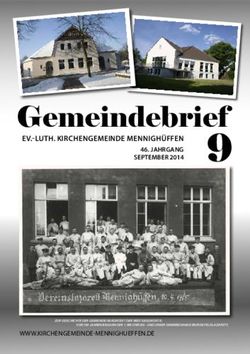Gemeindebrief EV.-LUTH. KIRCHENGEMEINDE MENNIGH&Uuml;FFEN 9 - Kirchengemeinde Mennigh&uuml;ffen
