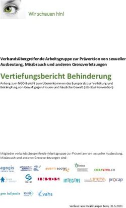 Vertiefungsbericht Behinderung - Verbandsübergreifende Arbeitsgruppe zur Prävention von sexueller Ausbeutung, Missbrauch und anderen ...