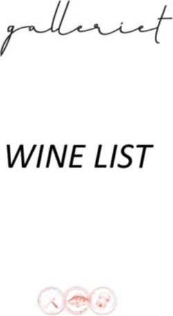 WINE LIST - G&ouml;rv&auml;lns Slott