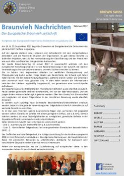 Braunvieh Nachrichten - Der Europa&iuml;sche Braunvieh zeitschrift - ARGE Deutsches Braunvieh
