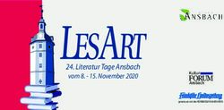 Literatur Tage Ansbach - vom 8 - November 2020 - Kulturforum Ansbach