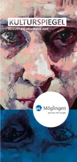 AUGUST BIS DEZEMBER 2019 - Gemeinde Möglingen