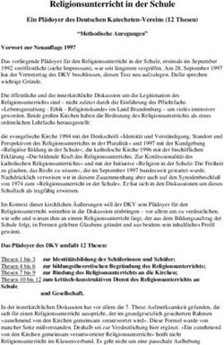 Religionsunterricht in der Schule
