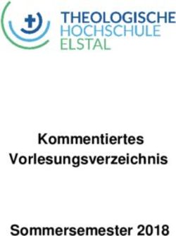 Kommentiertes Vorlesungsverzeichnis Sommersemester 2018 - Theologische Hochschule ...