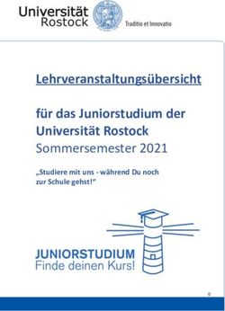 Lehrveranstaltungsübersicht für das Juniorstudium der Universität Rostock - Sommersemester 2021 "Studiere mit uns - während Du noch zur Schule gehst!"