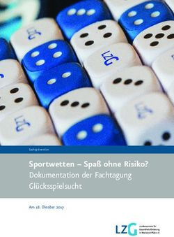 Sportwetten - Spa&szlig; ohne Risiko? - Dokumentation der Fachtagung Gl&uuml;cksspielsucht Am 18. Oktober 2017 - lzg-rlp