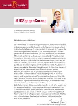 #UOSGEGENCORONA - UNIVERSIT&Auml;T OSNABR&Uuml;CK