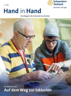 Hand in Hand - Auf dem Weg zur Inklusion - Das Magazin des Schwesternverbandes