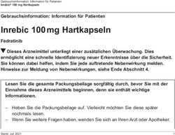 Inrebic 100 mg Hartkapseln - Fedratinib Gebrauchsinformation: Information f&uuml;r Patienten - PatientenInfo-Service