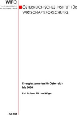 ÖSTERREICHISCHES INSTITUT FÜR WIRTSCHAFTSFORSCHUNG - Energieszenarien für Österreich bis 2020