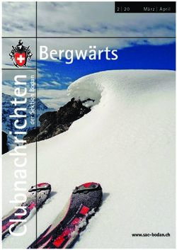 Bergwärts März | April - www.sac-bodan.ch - SAC Sektion Bodan
