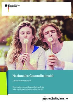 Nationales Gesundheitsziel - Tabakkonsum reduzieren Kooperationsverbund gesundheitsziele.de www.bundesgesundheitsministerium.de