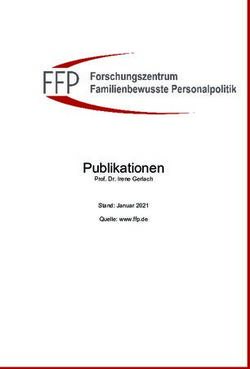 Publikationen Prof. Dr. Irene Gerlach Stand: Januar 2021 Quelle: www.ffp.de - Forschungszentrum ...