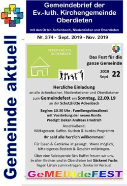 Gemeindebrief der Ev.-luth. Kirchengemeinde Oberdieten - Nr. 374 - Sept. 2019 - Nov. 2019