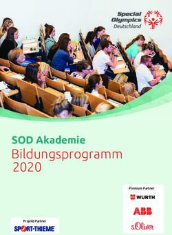 Bildungsprogramm 2020 - SOD Akademie Premium Partner - Special Olympics Deutschland