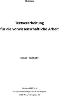 Textverarbeitung für die vorwissenschaftliche Arbeit - Skriptum - Roland Fesselhofer - Hernalser ...