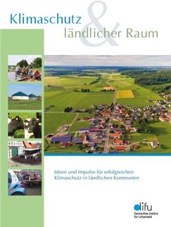 Klimaschutz & l&auml;ndlicher Raum - Ideen und Impulse f&uuml;r erfolgreichen Klimaschutz in l&auml;ndlichen Kommunen - Deutsches Institut f&uuml;r ...