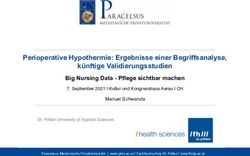 Perioperative Hypothermie: Ergebnisse einer Begriffsanalyse, k&uuml;nftige Validierungsstudien