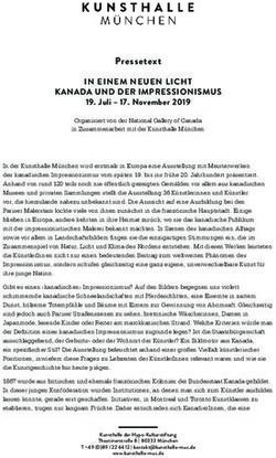 Pressetext IN EINEM NEUEN LICHT KANADA UND DER IMPRESSIONISMUS