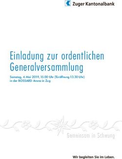 Einladung zur ordentlichen Generalversammlung - Samstag, 4. Mai 2019, 15.00 Uhr (T&uuml;r&ouml;ffnung 13.30 Uhr) in der BOSSARD Arena in Zug - Zuger ...