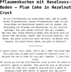 Pflaumenkuchen mit Haselnuss-Boden - Plum Cake in Hazelnut Crust - Pane Bistecca
