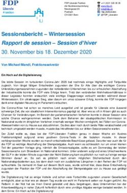 Sessionsbericht - Wintersession - Rapport de session - Session d'hiver