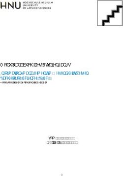 Modulhandbuch des Studiengangs - Informationsmanagement im Gesundheitswesen Bachelor of Science (B.Sc.) Hochschule Ulm, Hochschule Neu-Ulm