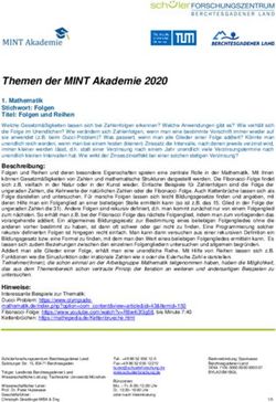Themen der MINT Akademie 2020 - MINT Salzburg