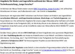 Angebote für Kinder und Jugendliche während der Messe: MINT- und Technikausstellung "Junge Forscher" - element-e